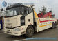 6 X 4 FAW Rotator Wrecker Road Rescue Truck 50 Ton 180kw / 245hp