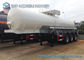 Transport Sulfuric Acid 30000L Oil Tank Trailer 3 Axle With Cylinder Shaped